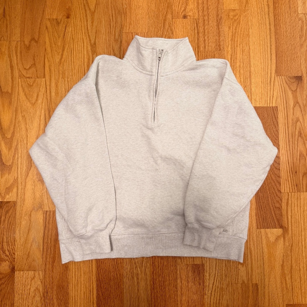 TNA Light Gray Half-Zip Sweatshirt